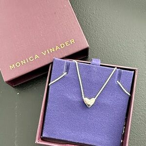Monica Vinader NIB Heart Pendant Necklace